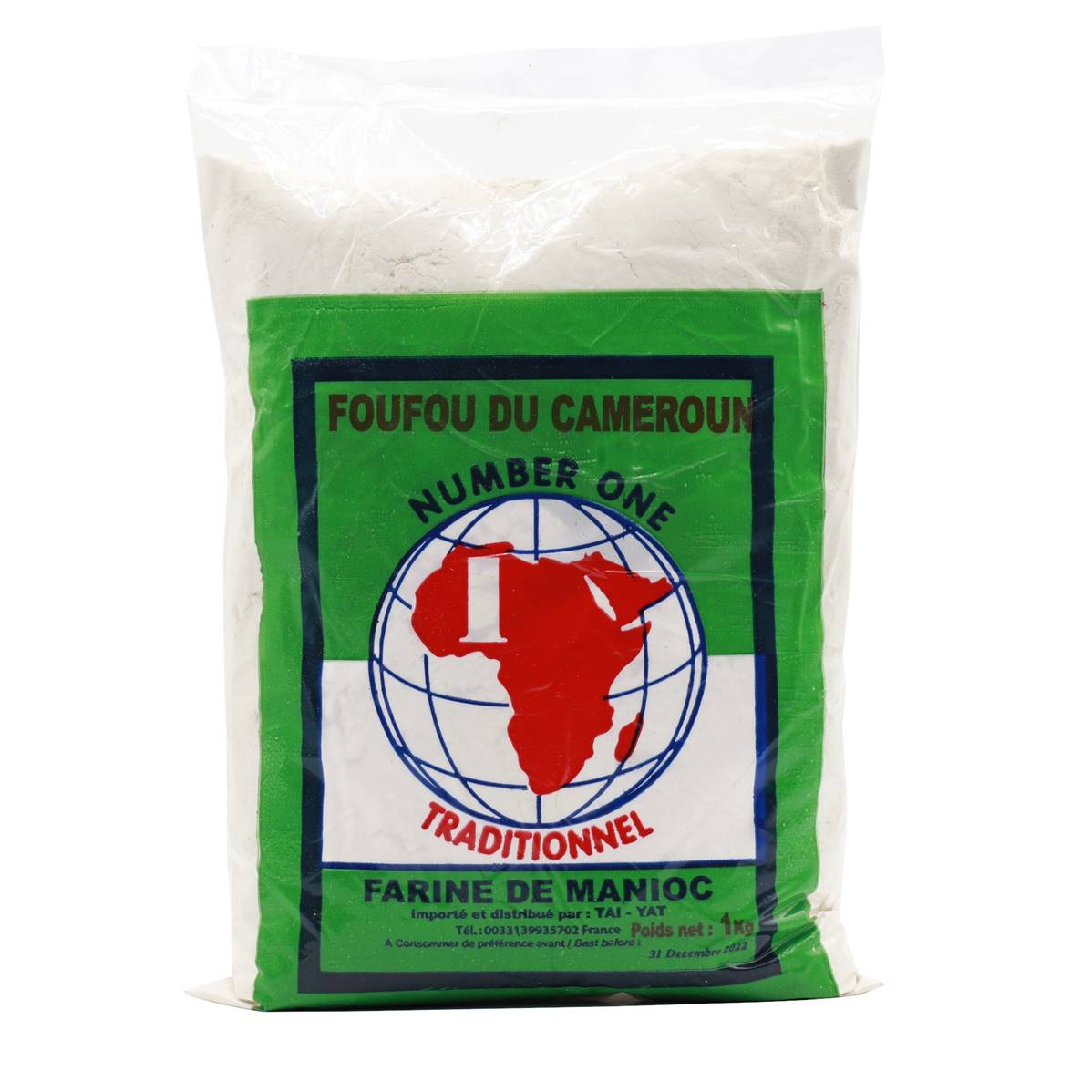 Fufu Farine de Manioc (Vrai Foutou) – 1kg