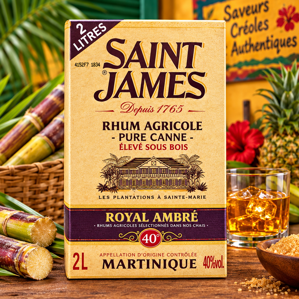 Cubi Rhum Saint James Ambré Royal 45° 2L