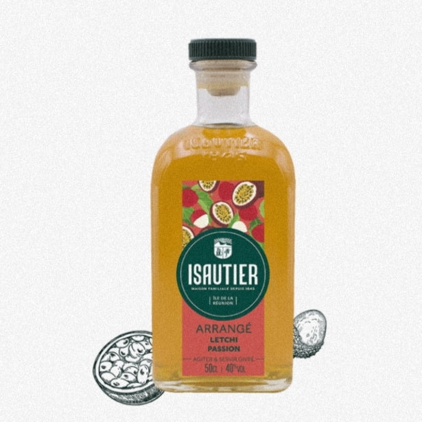 Rhum Arrangé Litchi Passion 40° ISAUTIER 50cl