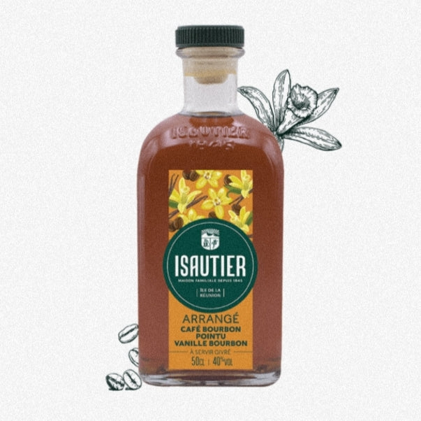 Rhum Arrangé Café Bourbon Vanille Pointu 40° ISAUTIER 50cl