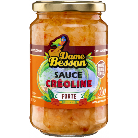 Sauces créoline "forte" 320g Dame Besson - Lot de 6