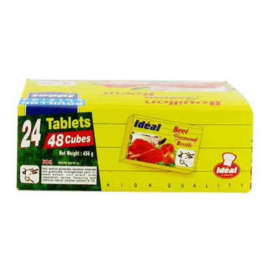 Bouillon de boeuf Halal 24 étui x 48 cubes étuis Idéal