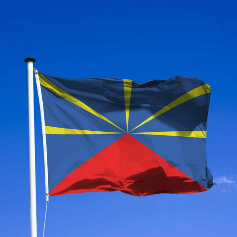Drapeau Indépendant La Réunion 20.3L x 15