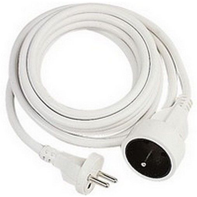 Rallonge 3G1.5 blanc 3 m GEFOM
