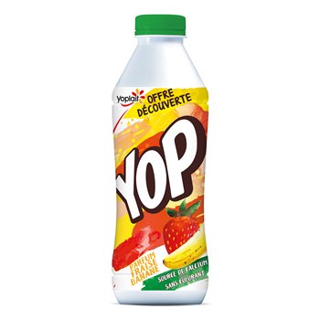 Yaourt à boire Yoplait Fraise/banane - 850g