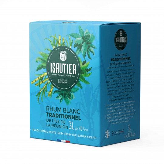 Rhum Agricole Isautier blanc 40° Cubi 3L