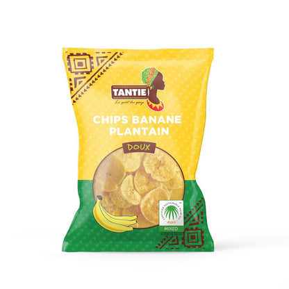 Chips Banane Plantain Tantie 85g - 3 Saveurs