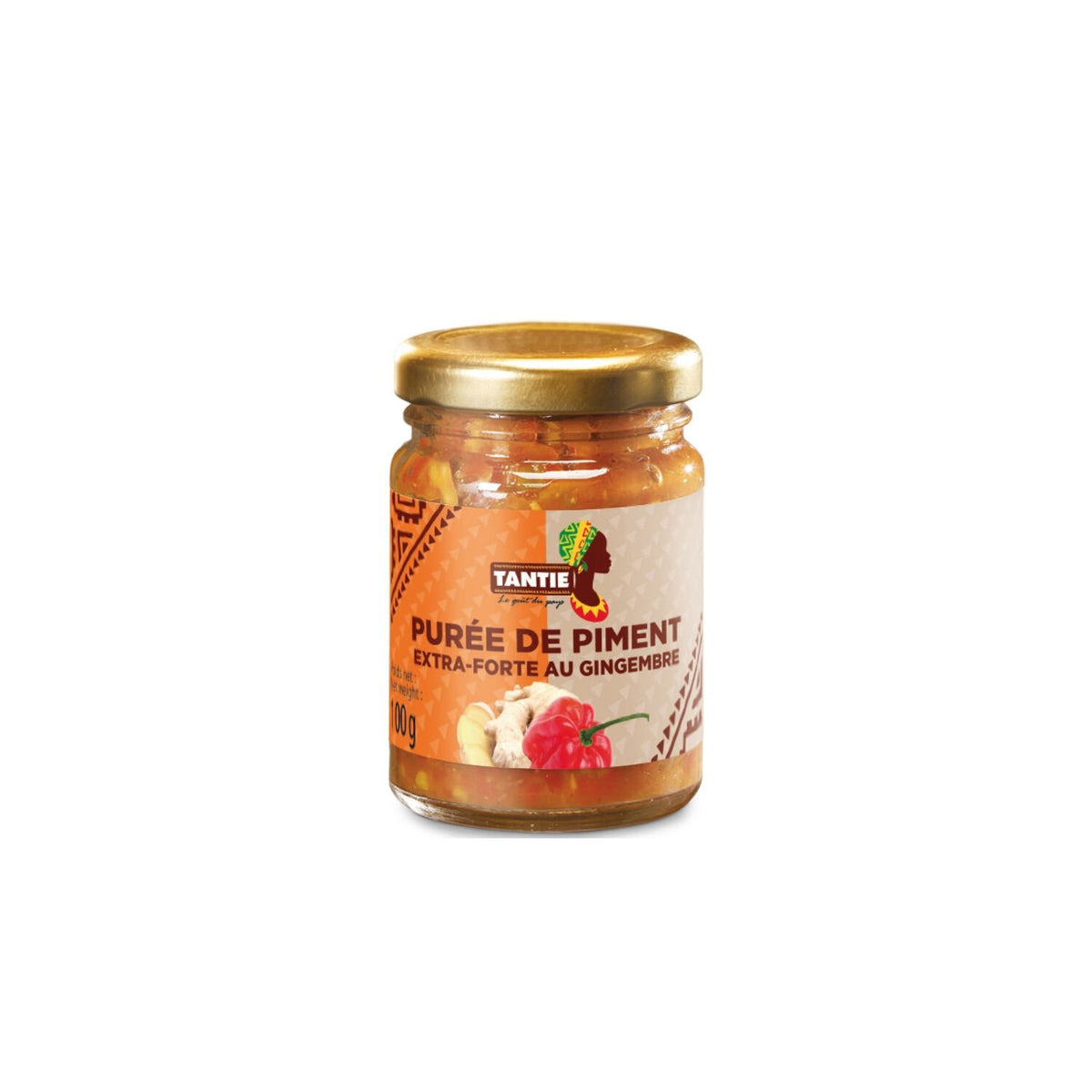 Purée de piment fort au gingembre 90g Tantie