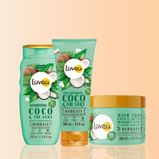 Coffret Routine Soin Cheveux, Coco & Thé vert LOVEA