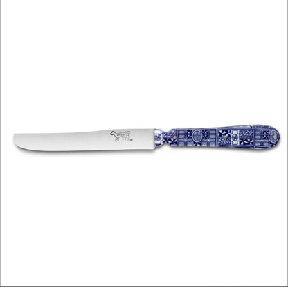 Couteau CHIEN® Manche Impression Acrylique NDOP Baham bleu blanc