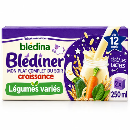 Blédiner croissance légumes variés - dès 12 mois, Blédiner (2 x 250 ml)
