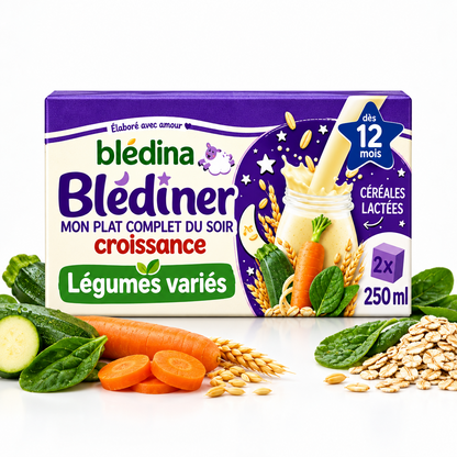 Blédiner croissance légumes variés - dès 12 mois, Blédiner (2 x 250 ml)