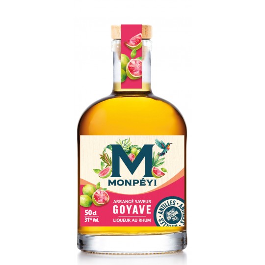 Rhum Arrangé saveur goyave 31° 50cl Monpéyi