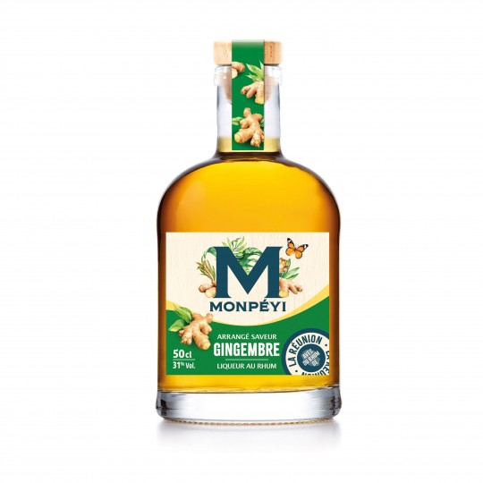 Rhum Arrangé saveur gingembre 31° 50cl Monpéyi