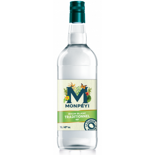 Rhum blanc traditionnel 49° 1L Monpéyi