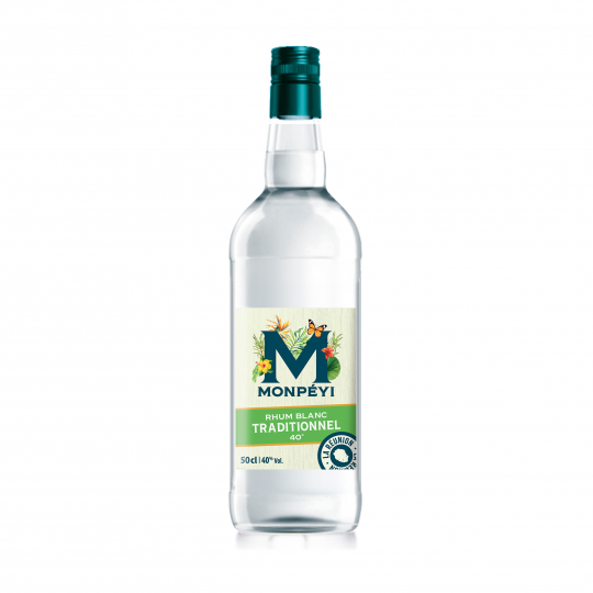 Rhum blanc traditionnel 40° 1L Monpéyi