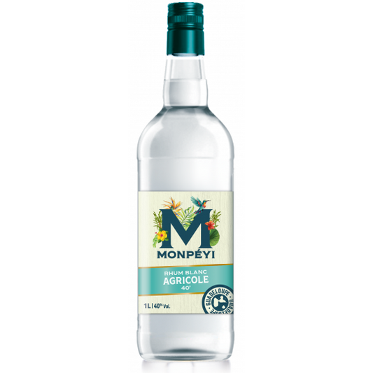 Rhum blanc agricole 40° 1L Monpéyi