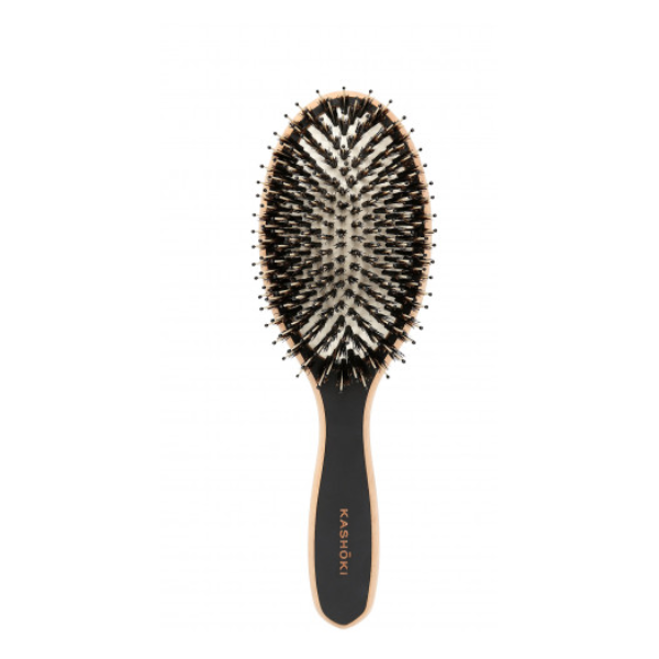 Brosse démêlante sanglier en bois ovale KASHOKI