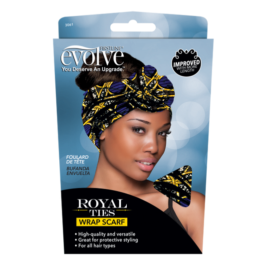 Foulard de tête BLEU ROYAL TIES WRAP SCARF (Evolve)