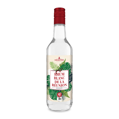 Rhum Blanc Agricole de La Réunion Delaitre 40° 6 X 70cl