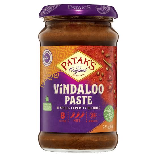 Pâte de curry Vindaloo 283g PATAK'S