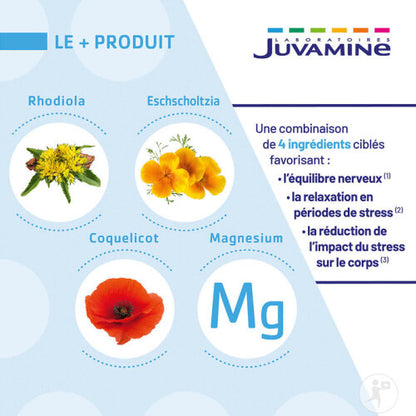 Juvamine Sérenité Equilibre Nerveux Relaxation 30 Comprimés Bio