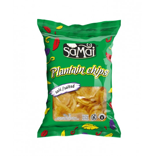 Chips Bananes Plantain salées 75g Samai - Lot 15