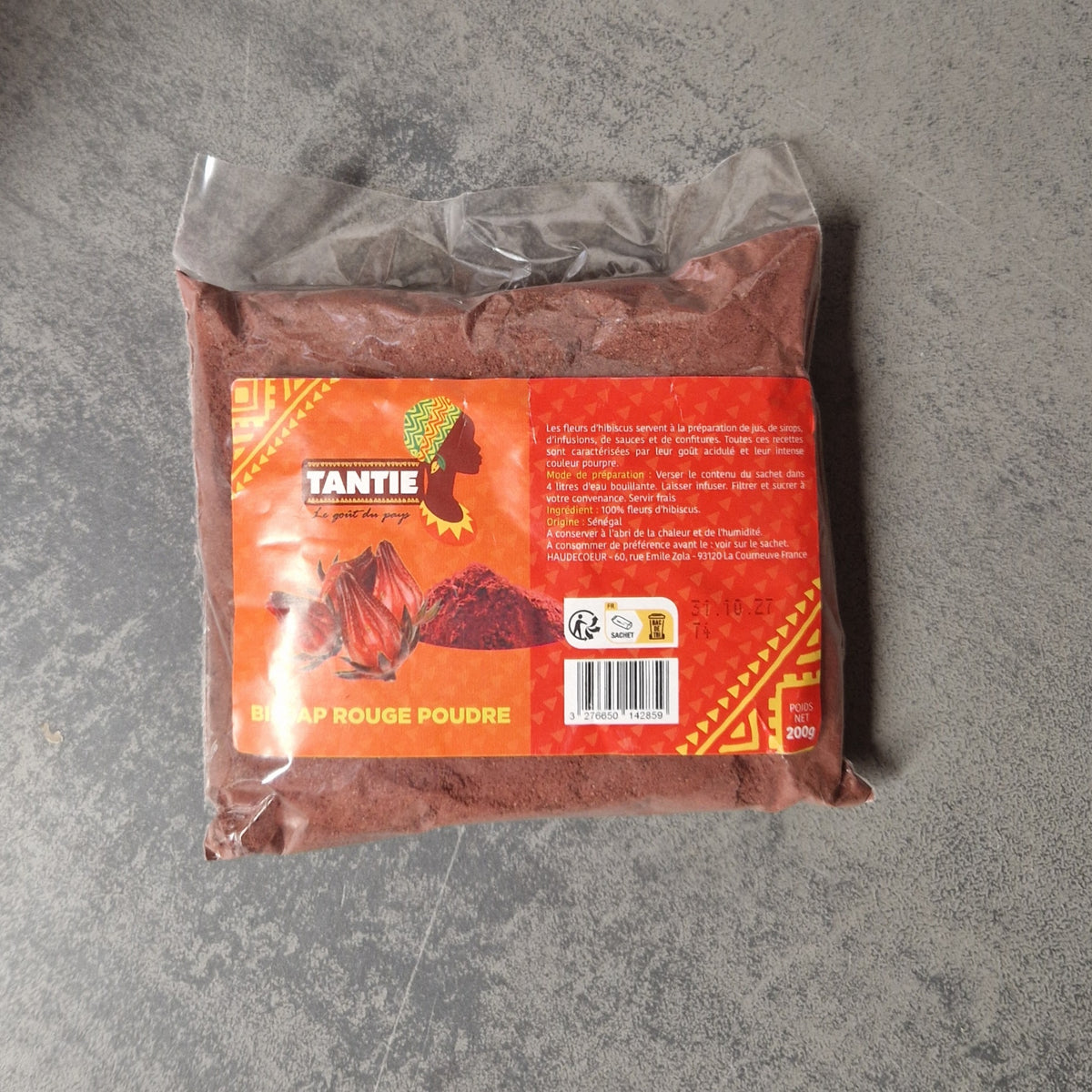 Poudre de Bissap Rouge 200g Tantie