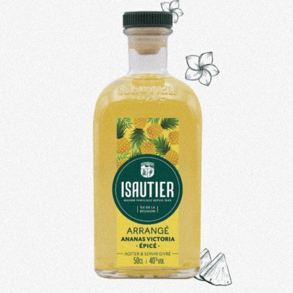 Rhum Arrangé Ananas Victoria épicé 40° ISAUTIER 50cl