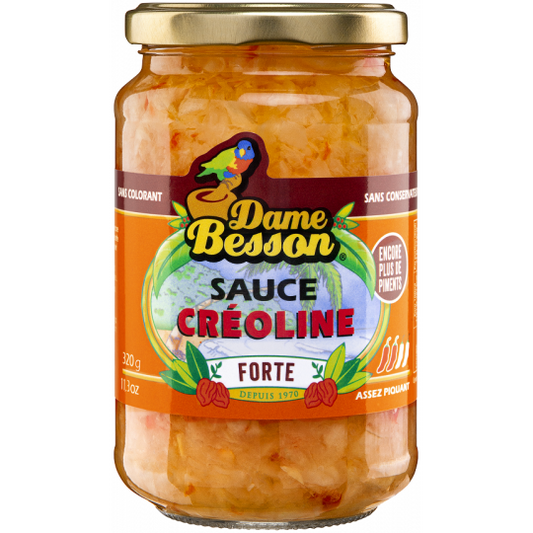 Sauces créoline "forte" 320g Dame Besson - Lot de 6