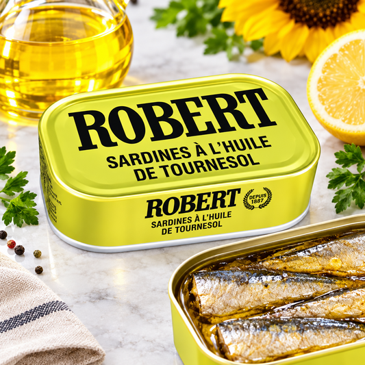 Sardines à l'huile de tournesol Robert