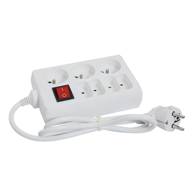 Bloc 7 prises 16A+T + interrupteur
