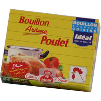 Bouillon de poulet Halal 24 étuis Idéal
