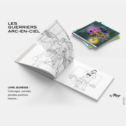 Guerriers Arc-en-ciel - Cahier de coloriage