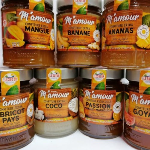 Assortiment de confitures (5x325g) m'amour guadeloupe