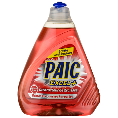 Liquide vaisselle Excel + destructeur de graisses 500 ml Paic