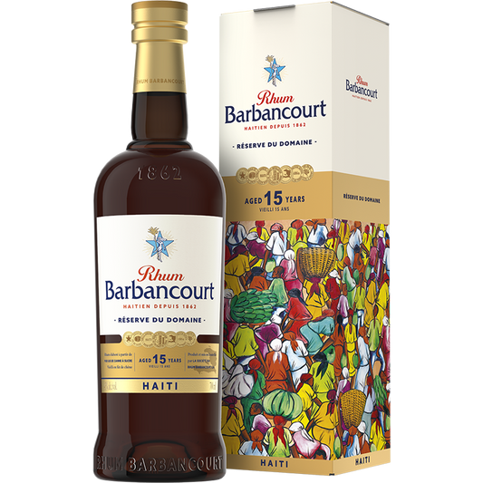 Rhum Barbancourt - hors d'âge - RÉSERVE DU DOMAINE - 15 ANS - 75CL - 43° nouveau packaging