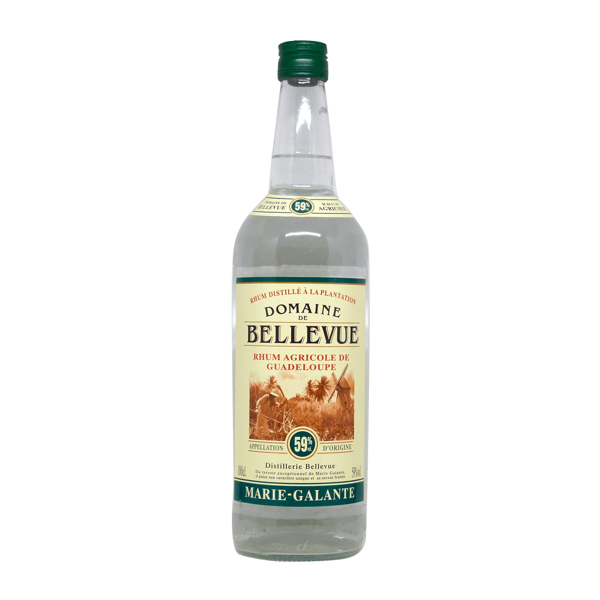 Rhum Blanc Bellevue Agricole 59° 1 L Marie Galante