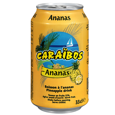 Boisson aux fruits exotiques 33 cl boîte Caraïbos