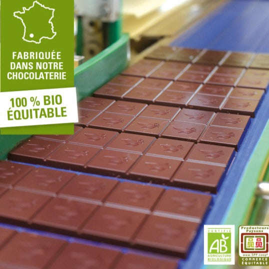 Chocolat Noir bio Ethiquable Sésame Caramélisé 65% Haïti