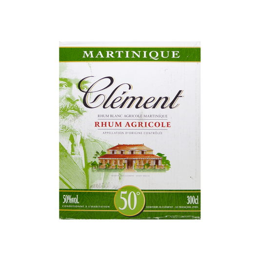 Rhum Agricole Blanc Clément 50° cubi 3 L