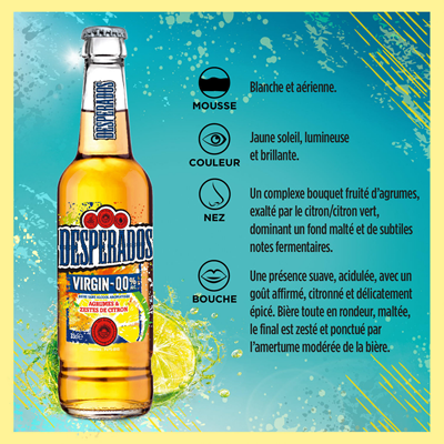 Bière Desperados Virgin 0° 3 x 33 cl