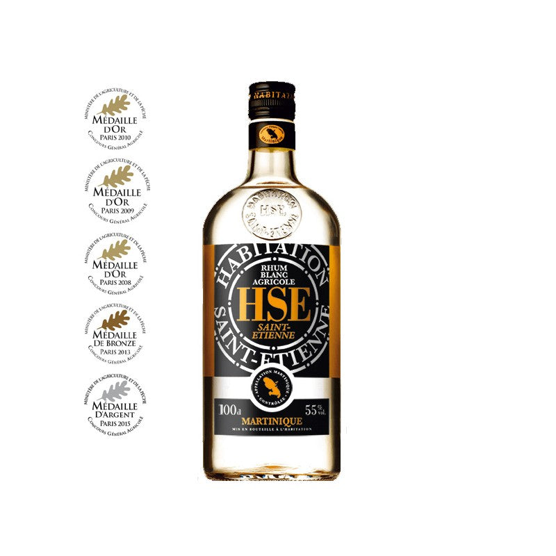 Rhum Blanc Agricole Martinique HSE 55° 1L