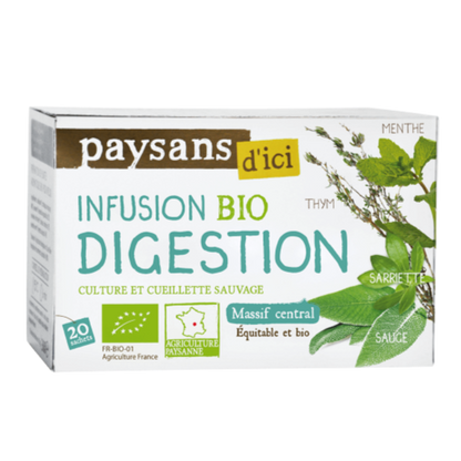 Infusion Bio Ethiquable Digestion Massif Central 30gr 20 sachets