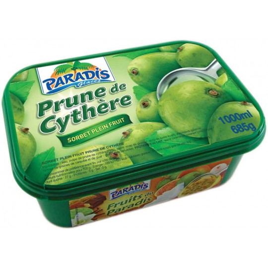 Bac de glaces Prune de Cythère 1L Paradis des glaces
