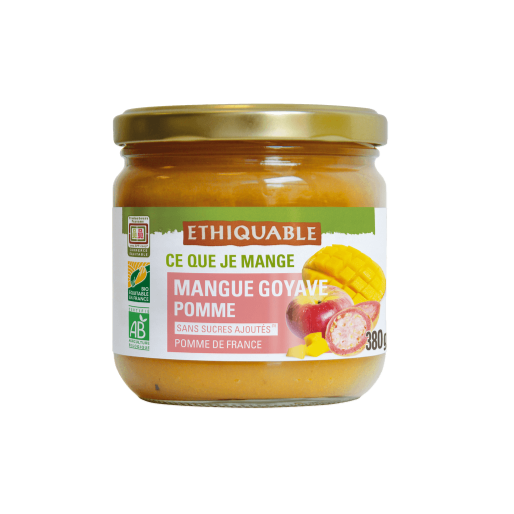 Purée de Mangue Goyave Pomme Bio Ethiquable 380g