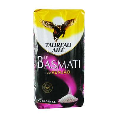 Riz basmati 1 kg Taureau Ailé