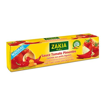 Sauce tomate pimentée halal 180g Zakia