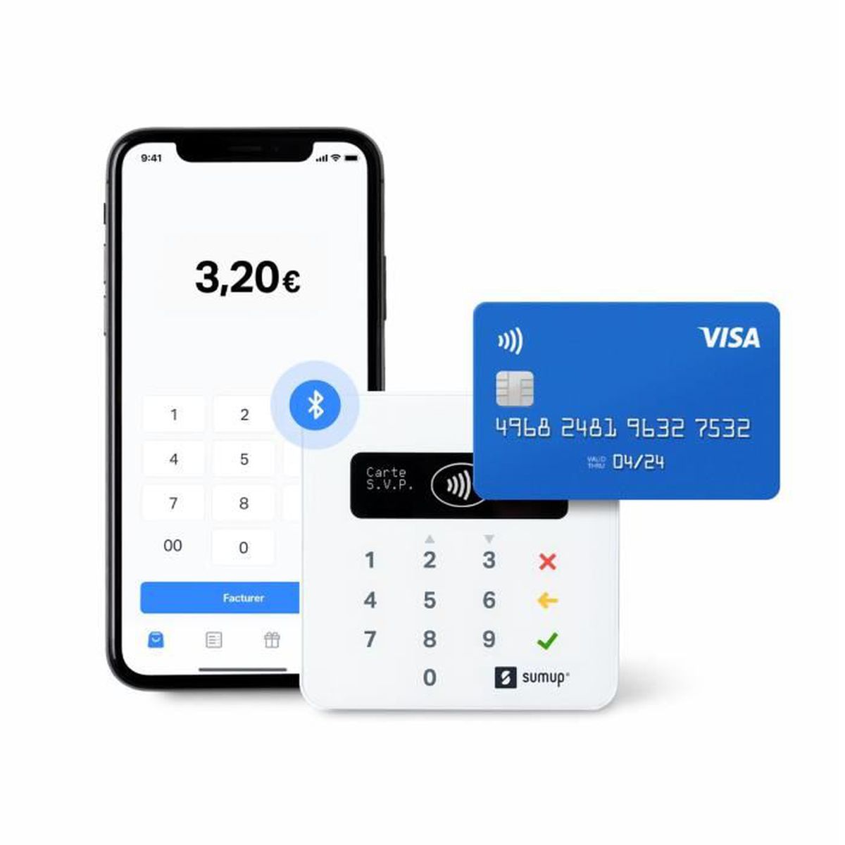 SUMUP Air + SumUp - Terminal de Paiement mobile et autonome + station de recharge