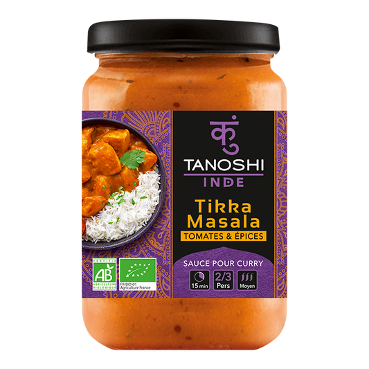 Sauce curry tikka masala Bio TANOSHI
